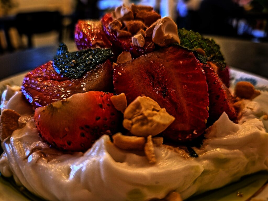 Veganika, desert cu căpșuni